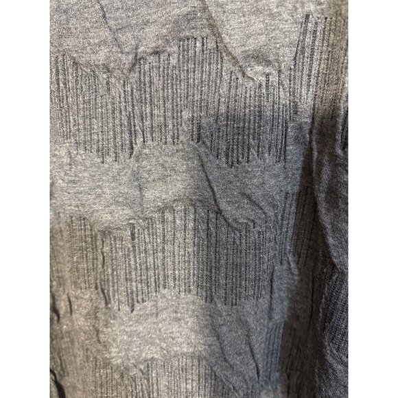 Ali Miles Womens XL Textured Cowl Neck Pullover Sweater With Button Details Gray - Picture 5 of 5